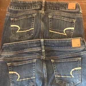 2 pairs of American Eagle Jeans